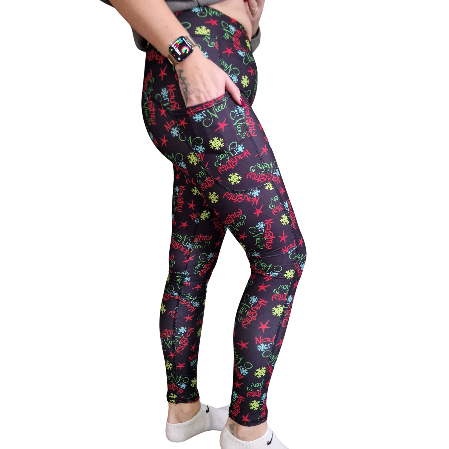 SCULPT Yoga Full Length Leggings - Naughty or Nice