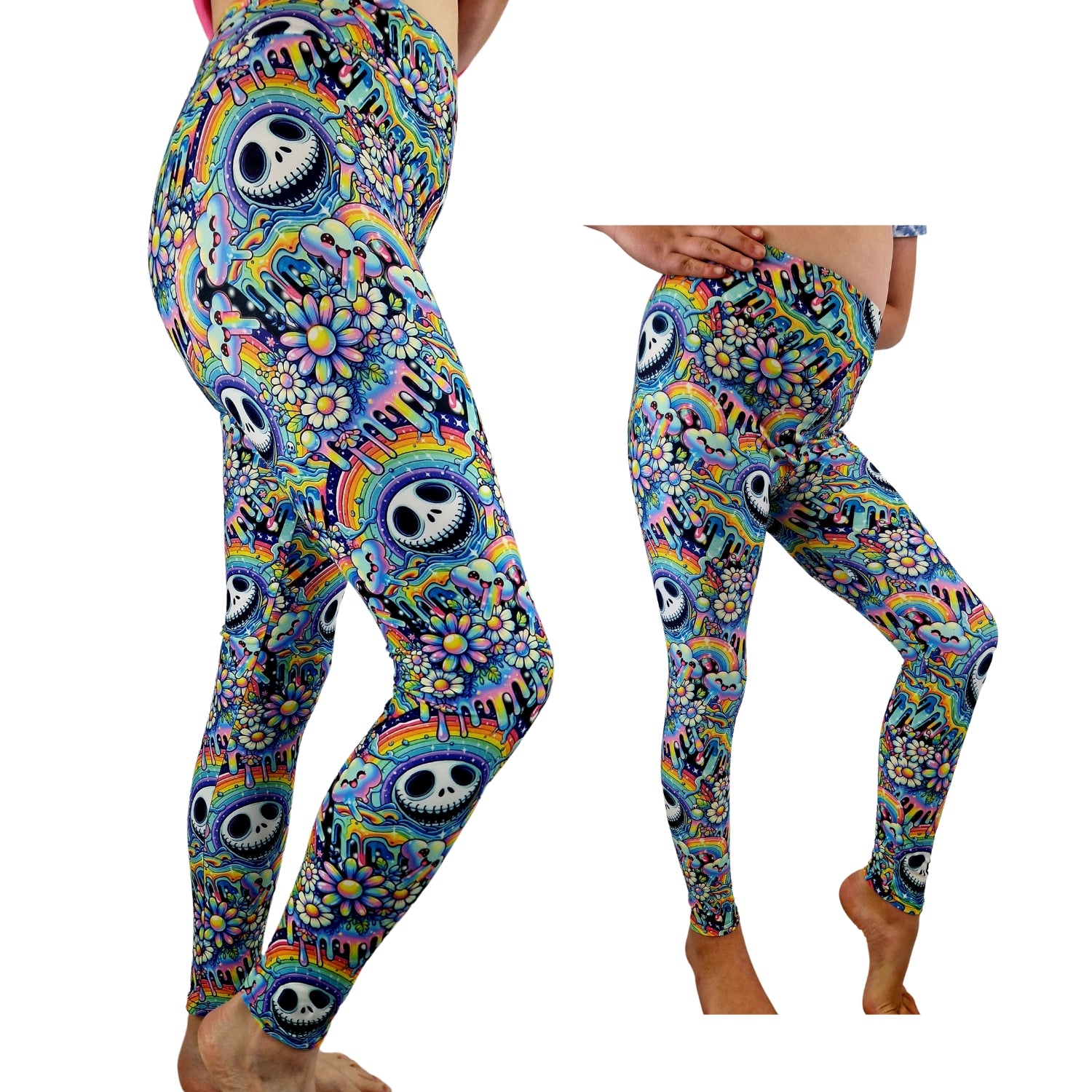 24/7 Full Length Leggings – Nightmare Crazy! Halloween Pattern