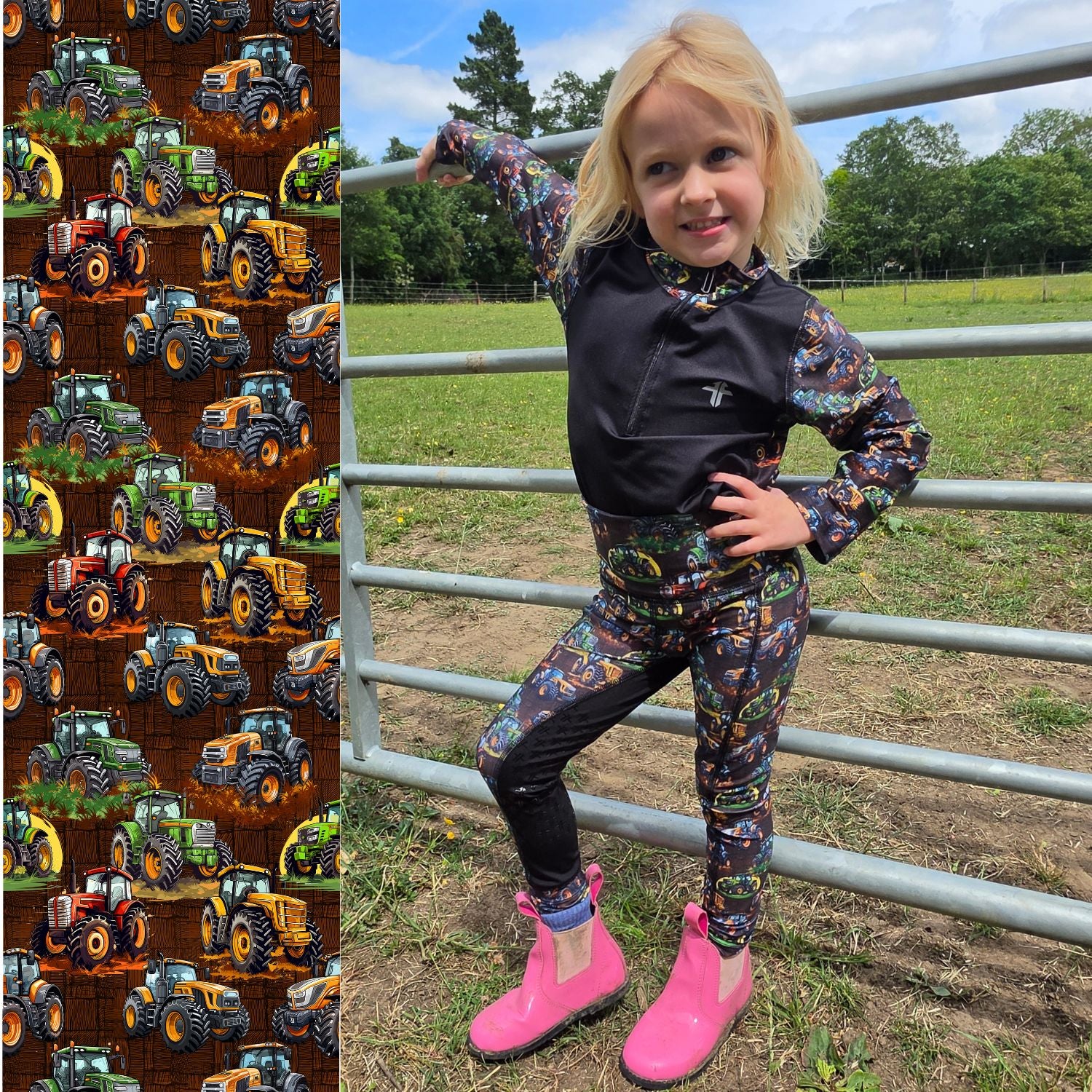 Big Tractor Jodhpurs Kids Equestrian