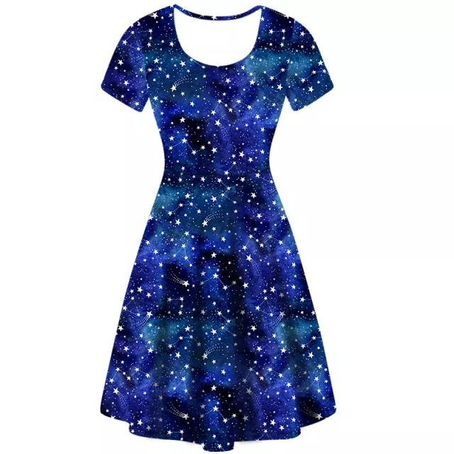 blue skater dress amazon Solid Royal Blue Skater Dress for Women, All Over Print Fit and Flare Dress, Cute Sleeveless Plus Size Dress, Summer Aloha Beach Dress