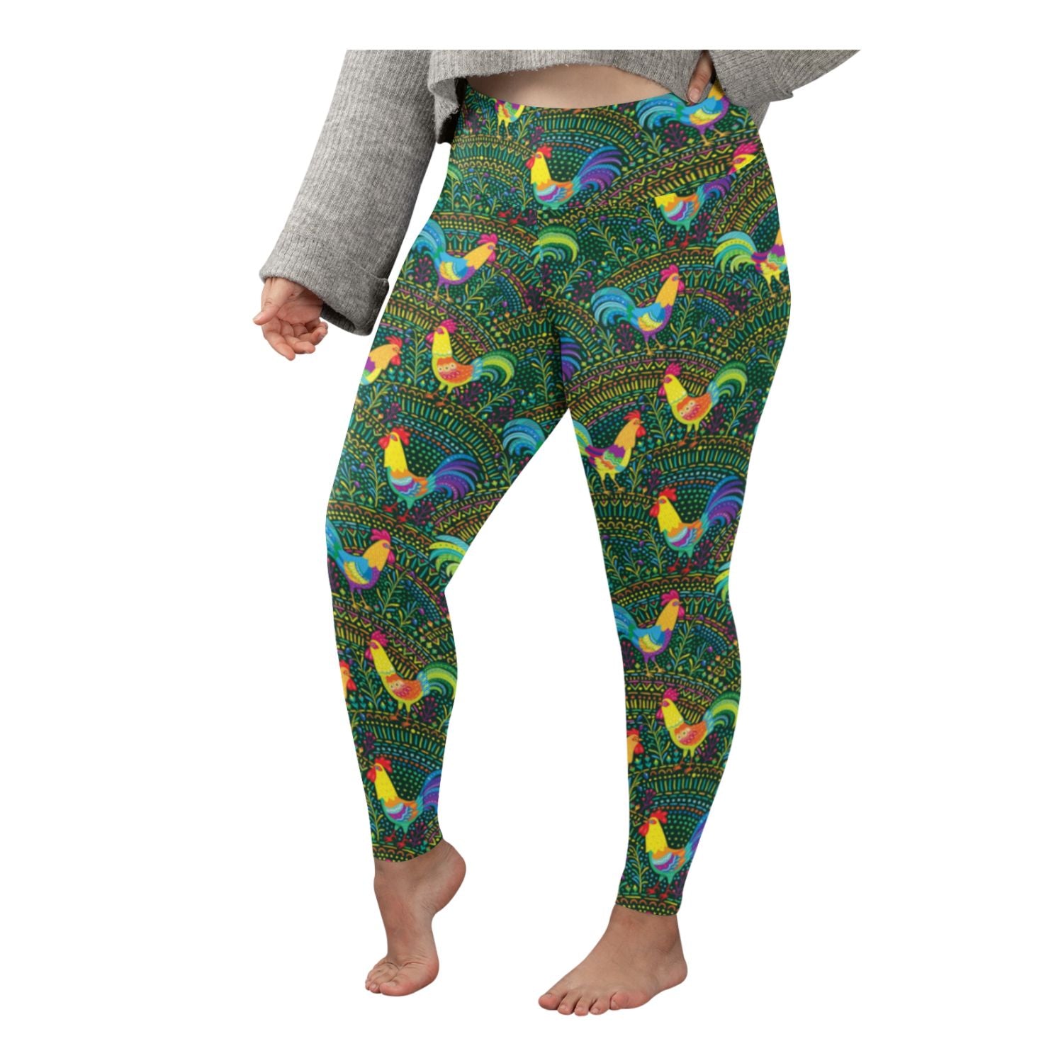 24/7 Leggings - Tail Feathers – Funky Fit Clothing