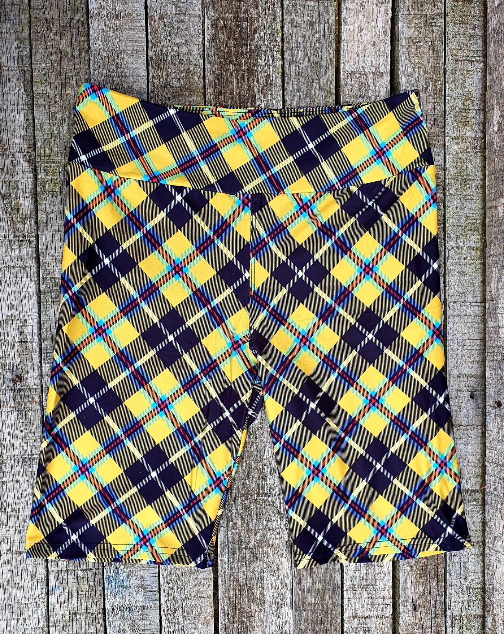 Funky Fit 24/7 Biker Shorts - Cornish Tartan