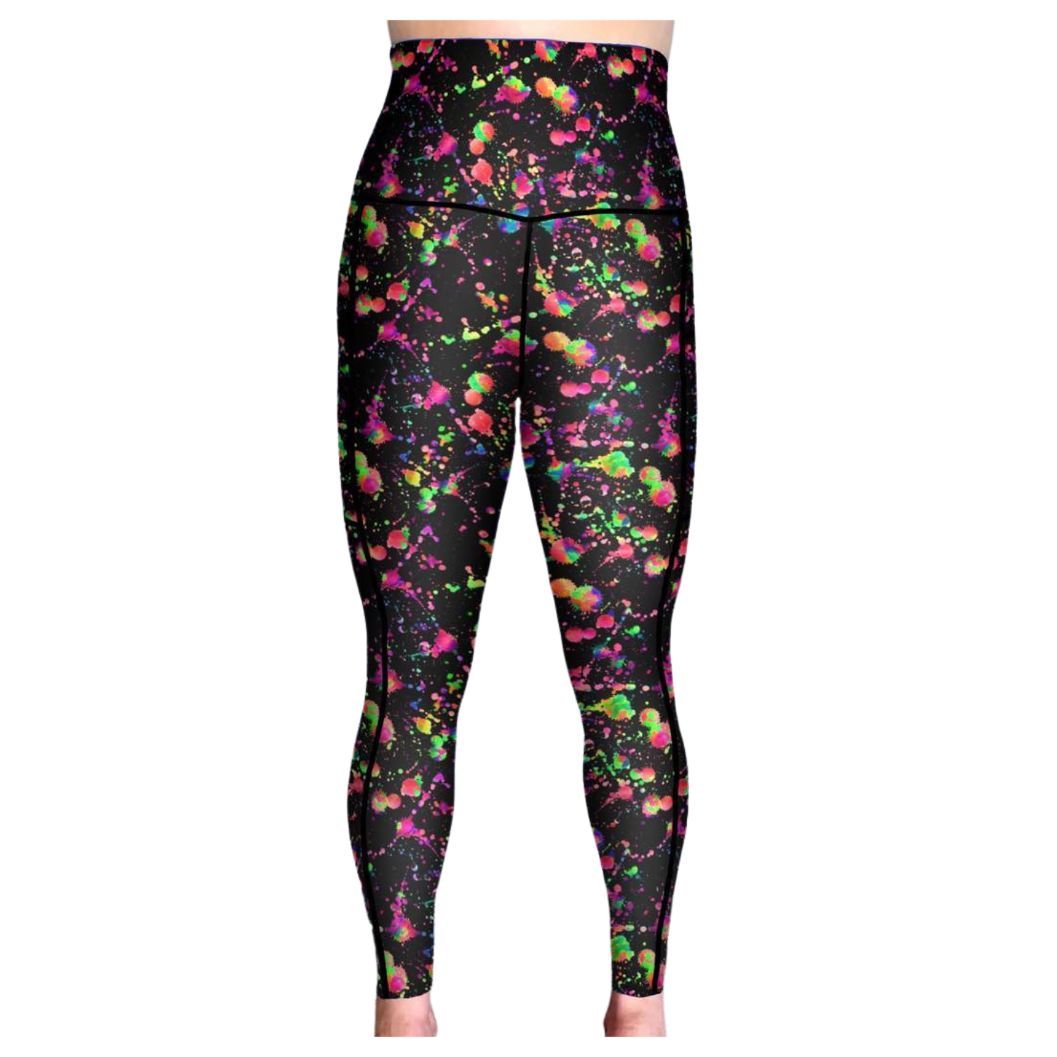 HI Gym Leggings- Neon Splat – Funky Fit Clothing