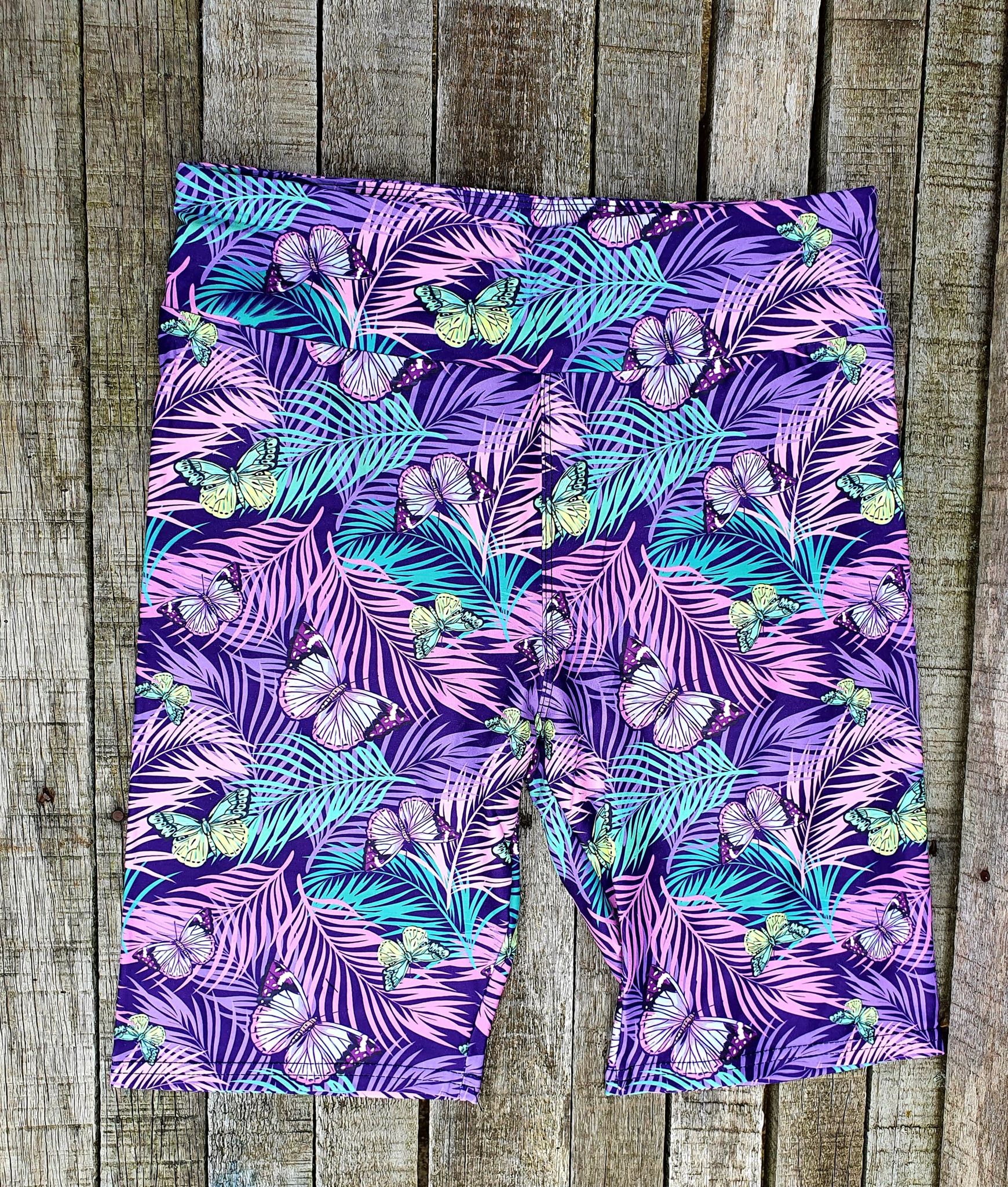 24/7 Biker Shorts - Purple Paradise