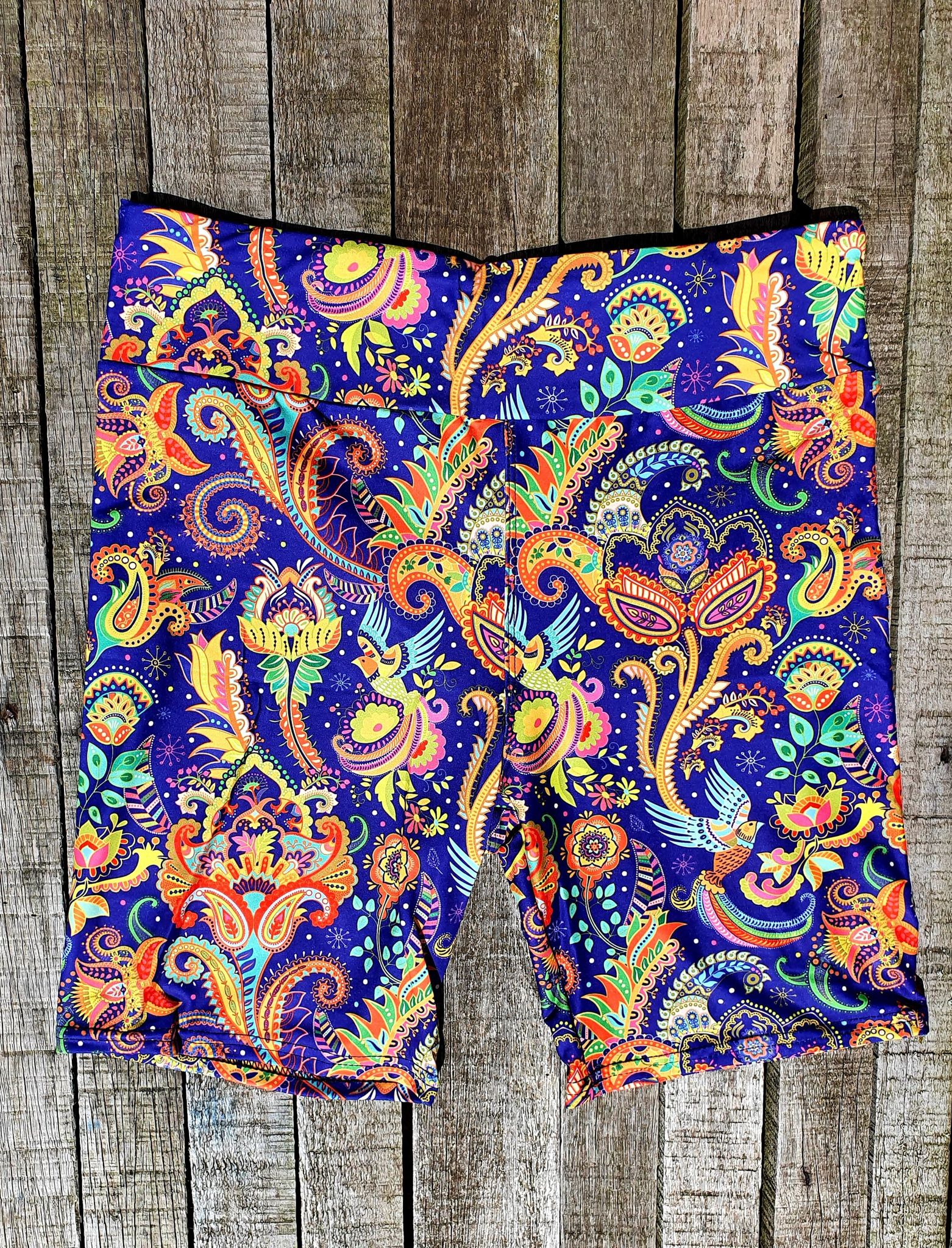 24/7 Biker Shorts - Oriental Fusion