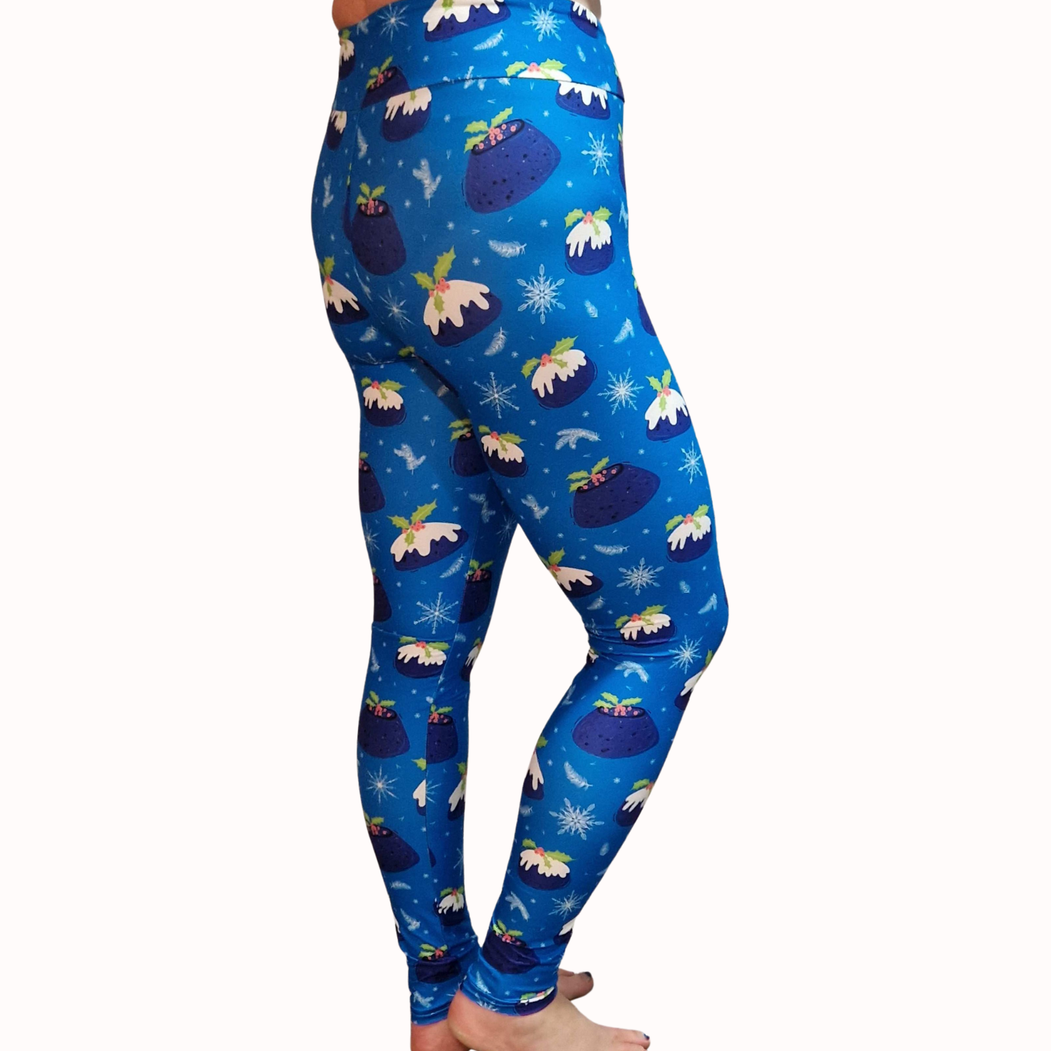 Funky Fit 24/7 Full Length Leggings – Christmas Pud Pattern