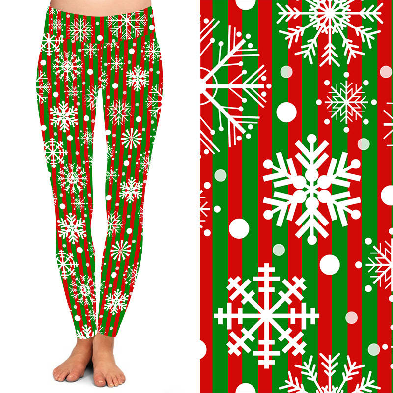 Funky Fit 24/7 Full Length Leggings – Candy Cane Pattern