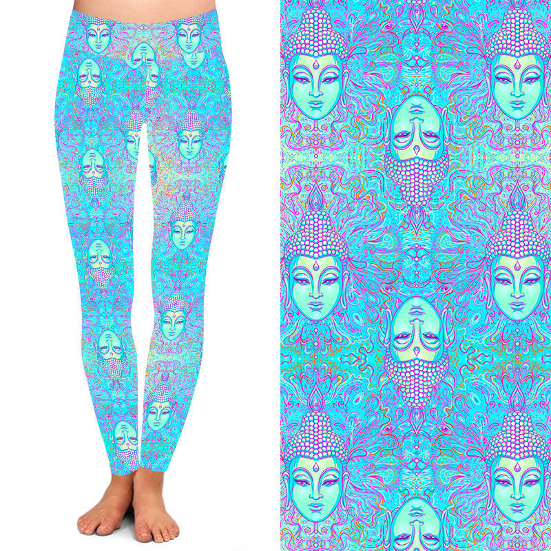 Funky Fit 24/7 Full Length Leggings – Calming Yogi Pattern