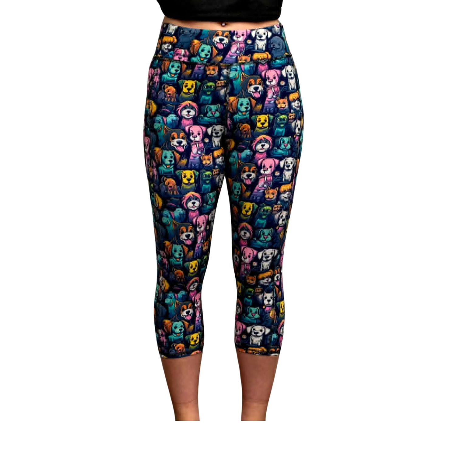 Funky Fit SCULPT Yoga Capri Leggings - Hound Party