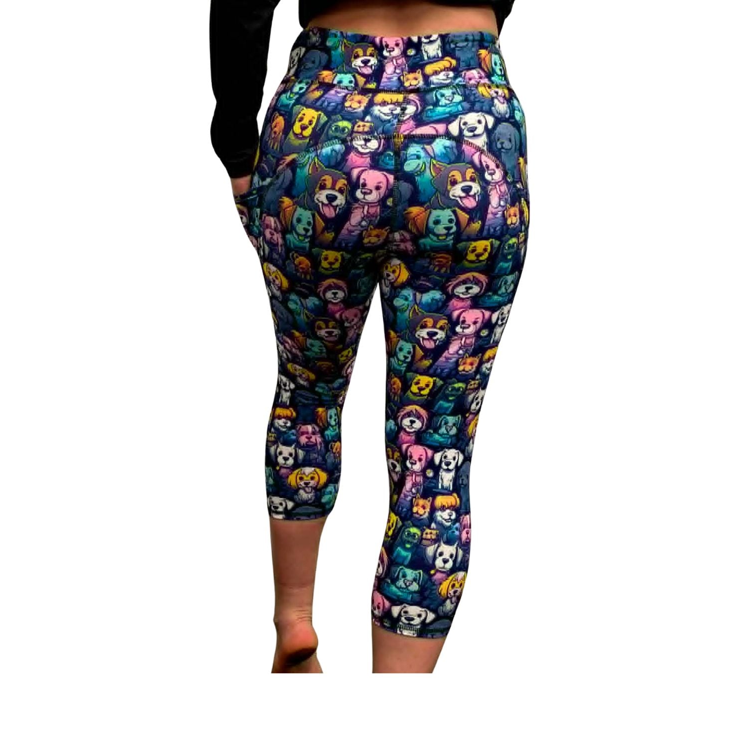 Funky Fit SCULPT Yoga Capri Leggings - Hound Party