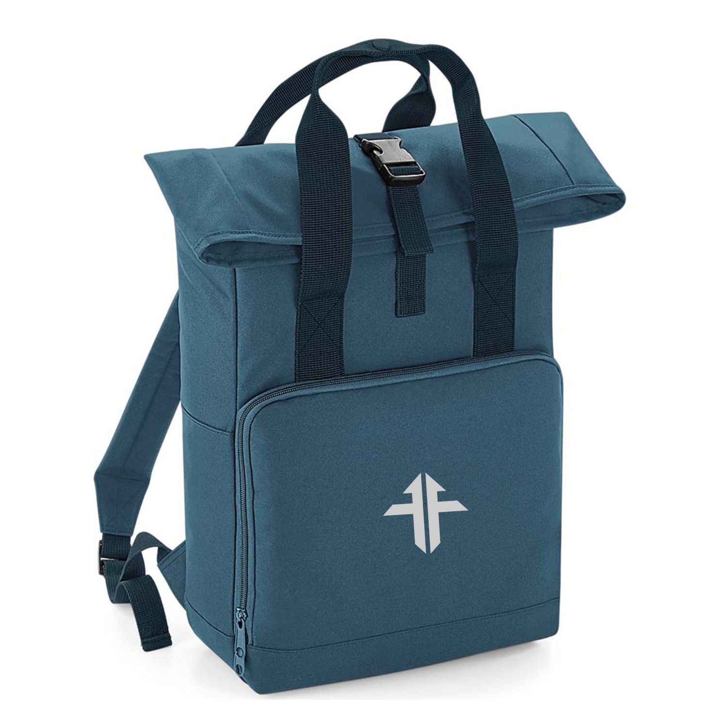 Twin Handle Roll-Top Backpack - Airforce Blue