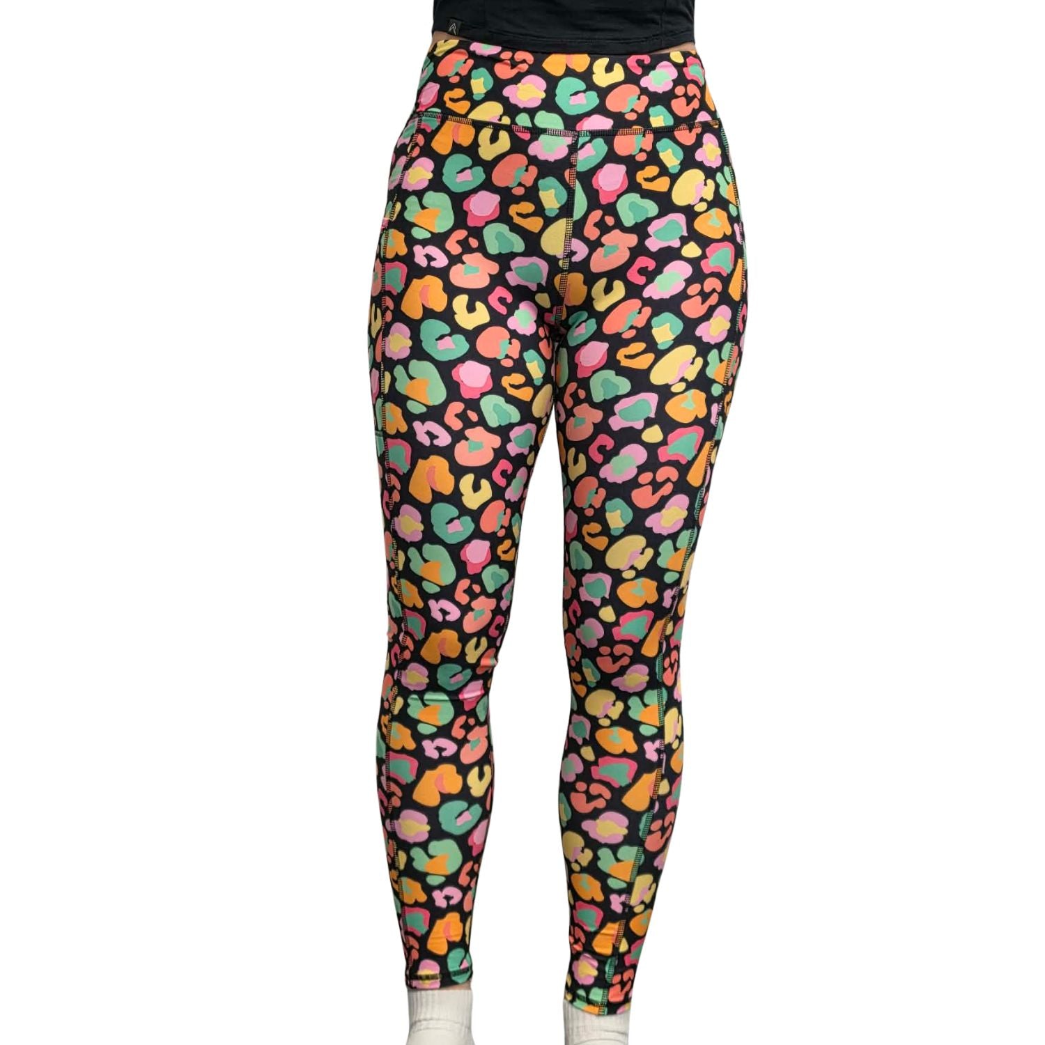 Funky Fit SCULPT Yoga Full Length Leggings - Colourful Leopard