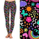 Funky Fit 24/7 Full Length Leggings – Rainbow Jazz