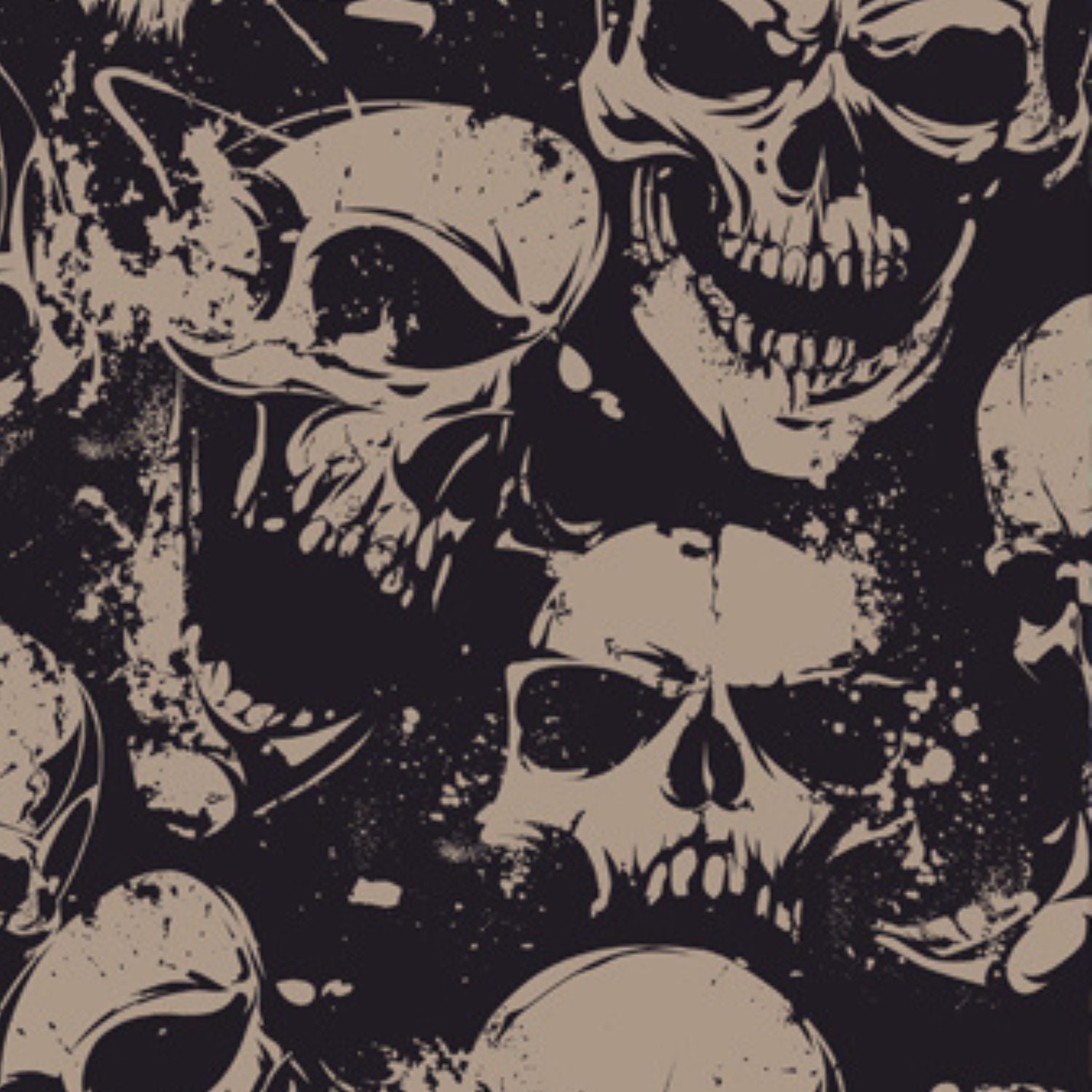 Funky Fit Loose Fit Shorts - Dark Skulls