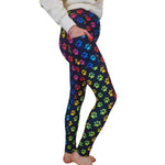 Funky Fit SCULPT Yoga Leggings - Rainbow Paws