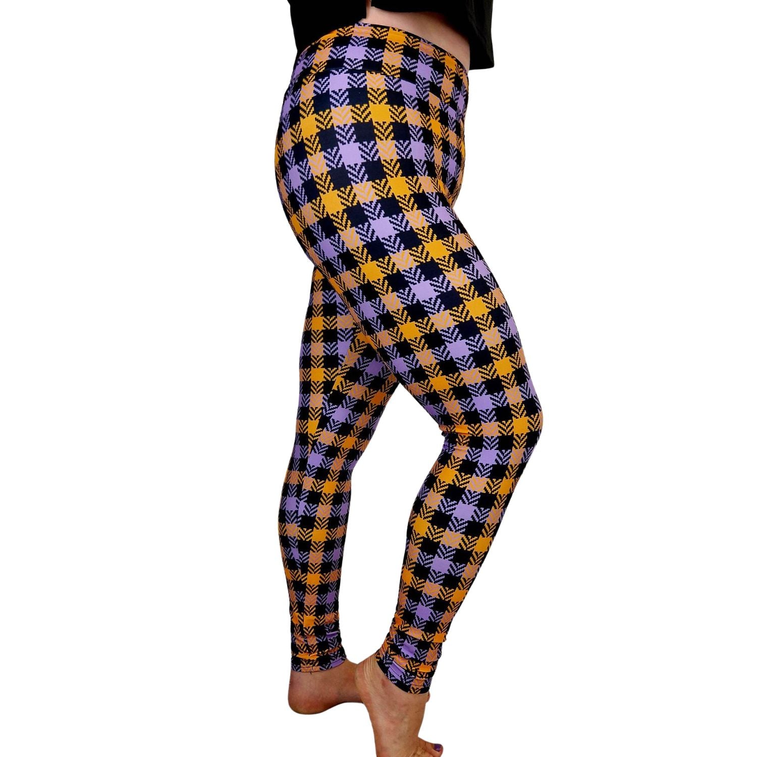 24/7 Leggings – Purple & Spice