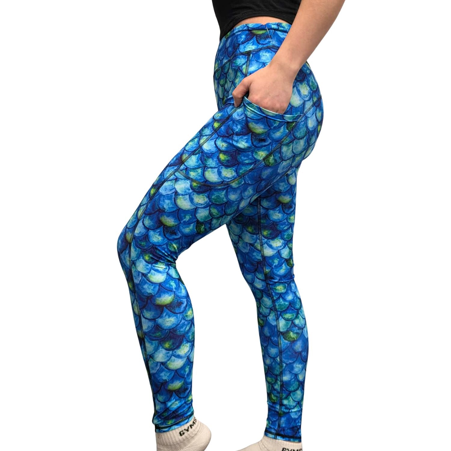 Funky Fit SCULPT Yoga Full Length Leggings - Mermaid Wonders