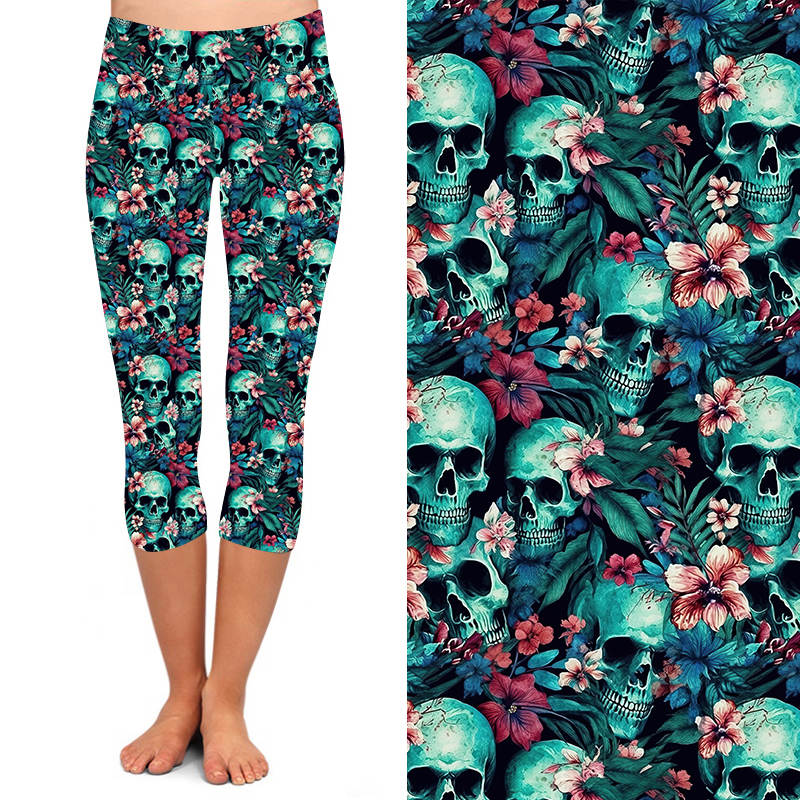 Funky Fit 24/7 Capri Leggings – Anicent Tropics 