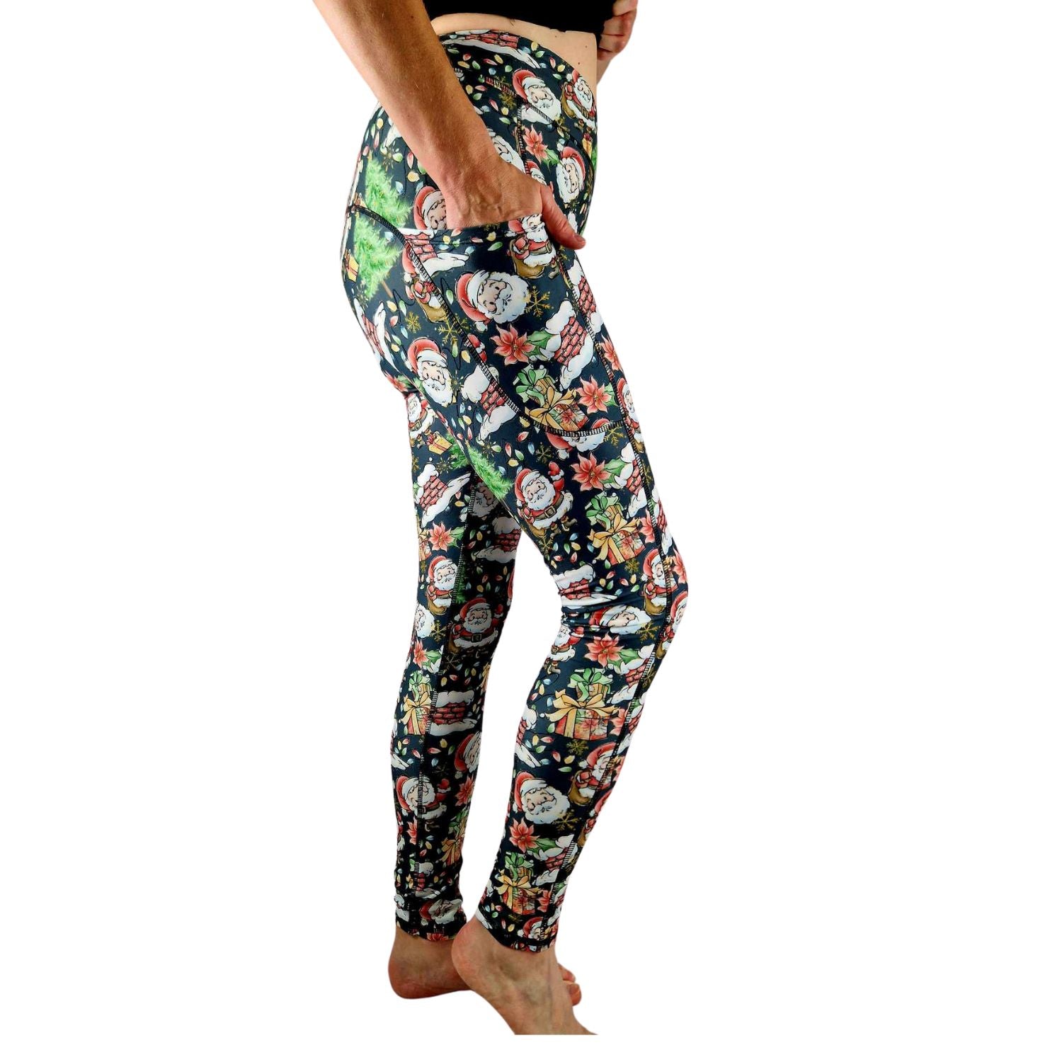 Funky Fit SCULPT Yoga Leggings - Jingle Fun