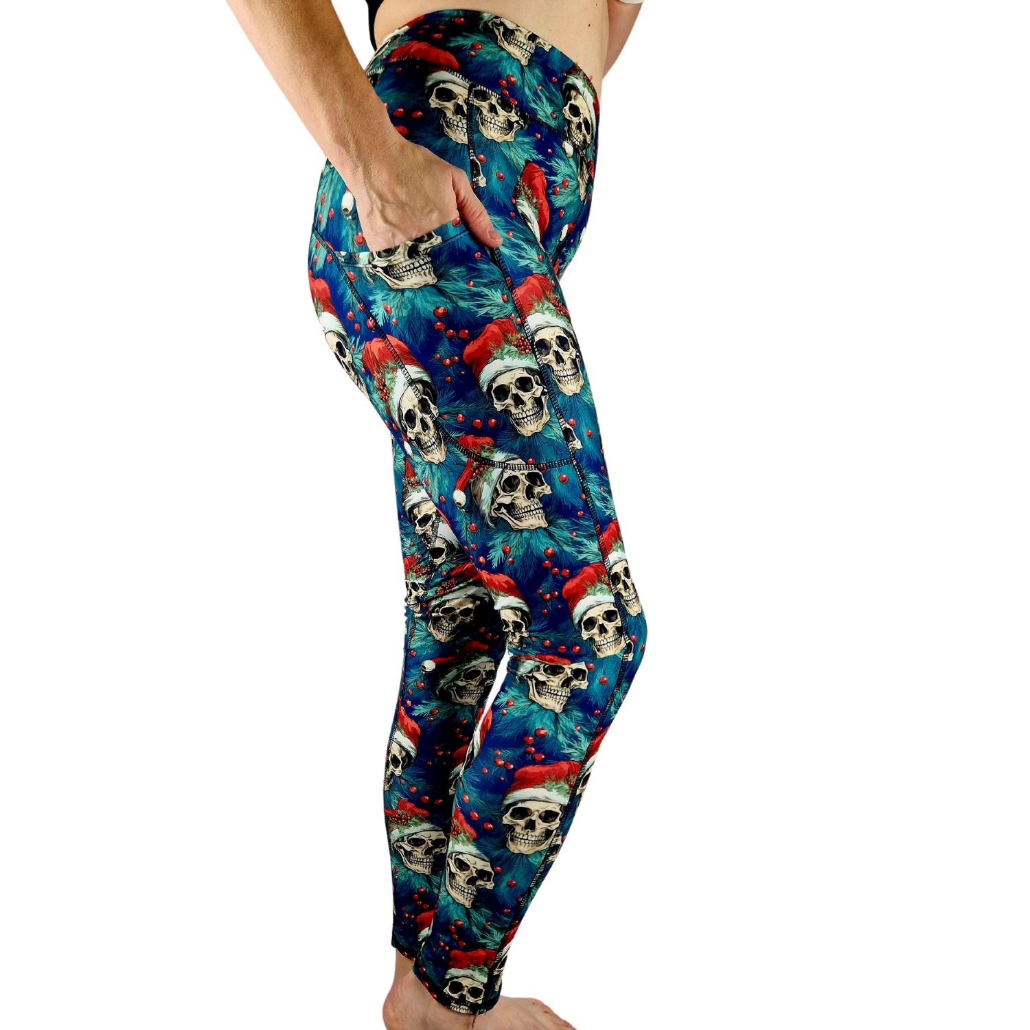 Funky Fit SCULPT Yoga Leggings - Deadly Wreath