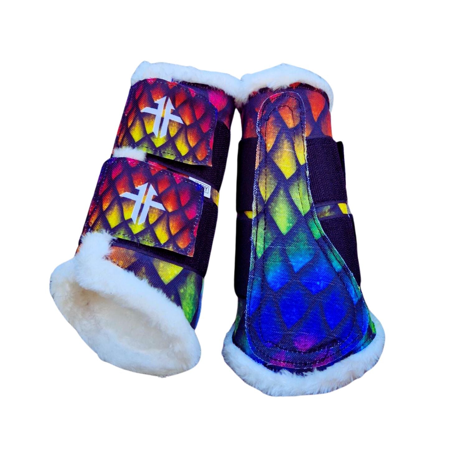 Funky Fit Dragon Scales Brushing Boots Set (2pc)