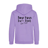 Four Paws, 2 Feet Cross-Neck Hoodie