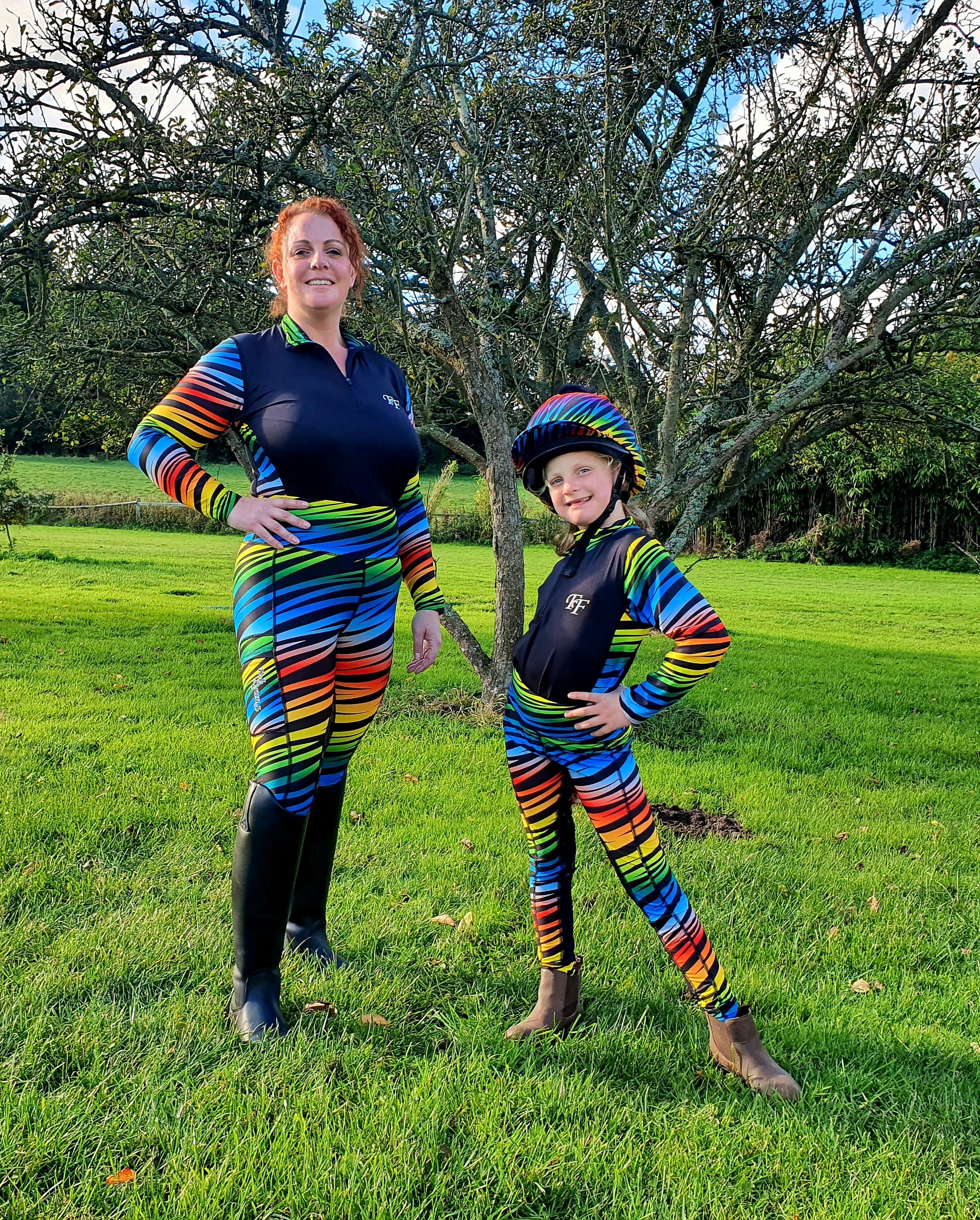 Rainbow Zebra Jodhpurs - Kids