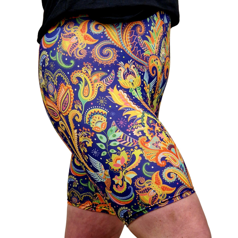 24/7 Biker Shorts - Oriental Fusion