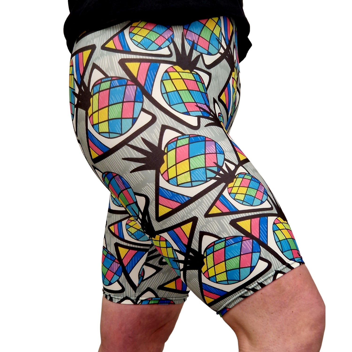 24/7 Biker Shorts - Pineapple Jazz