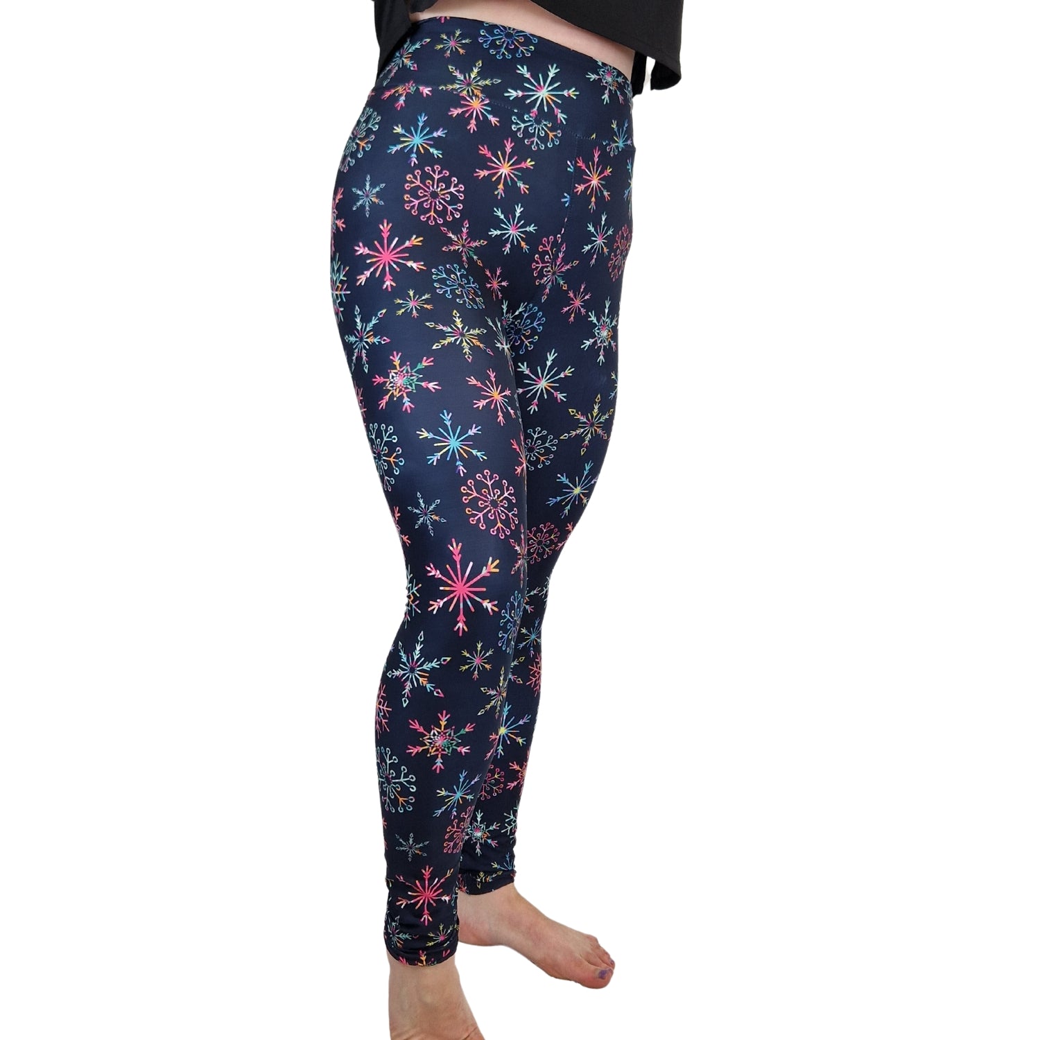 Funky Fit 24/7 Leggings – Rainbow Snowflake