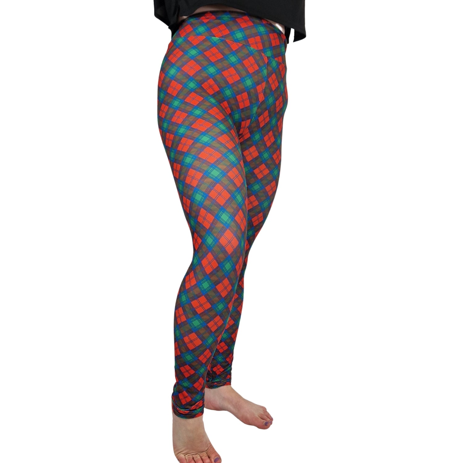 Funky Fit 24/7 Leggings – Winter Plaid