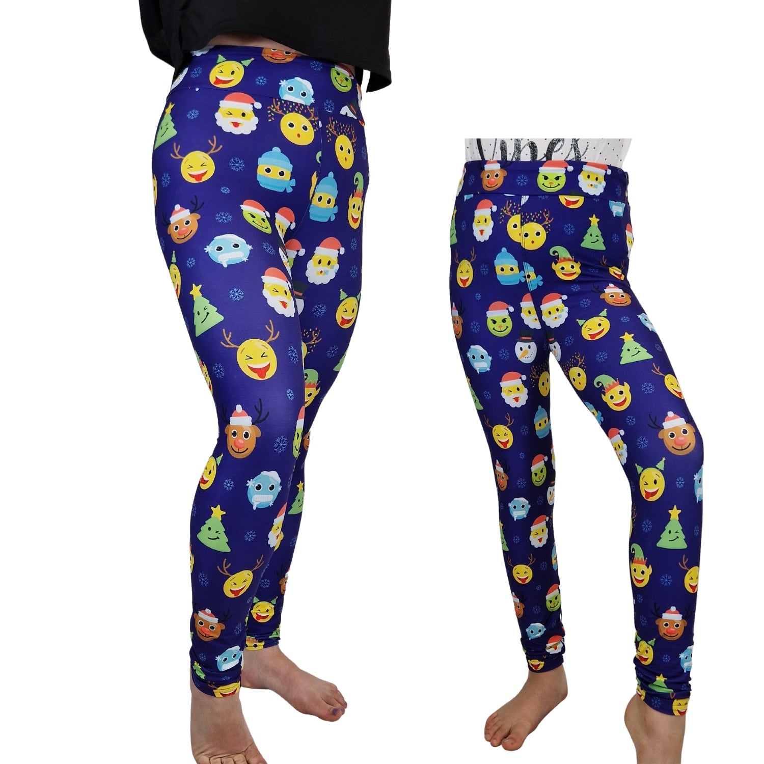 Funky Fit 24/7 Leggings – Festive Emoji's