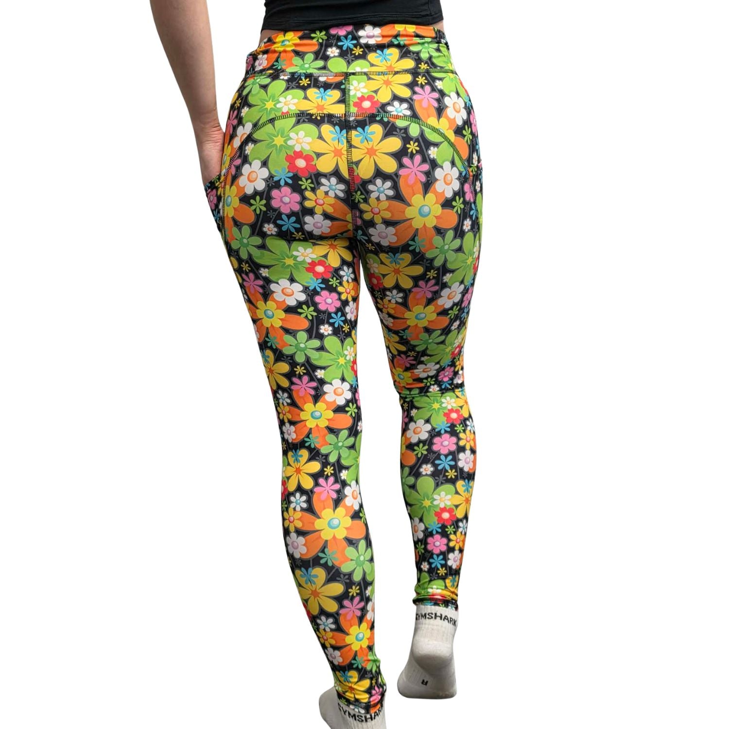 Funky Fit SCULPT Yoga Full Length Leggings - Flower Power