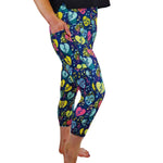 Funky Fit SCULPT Yoga Capri Leggings - Love Notes