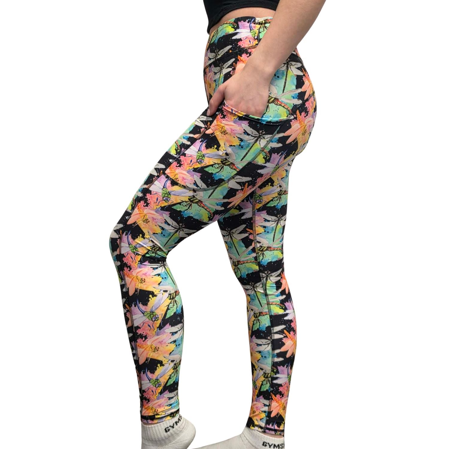 Funky Ft SCULPT Yoga Full Length Leggings - Dragonfly Night
