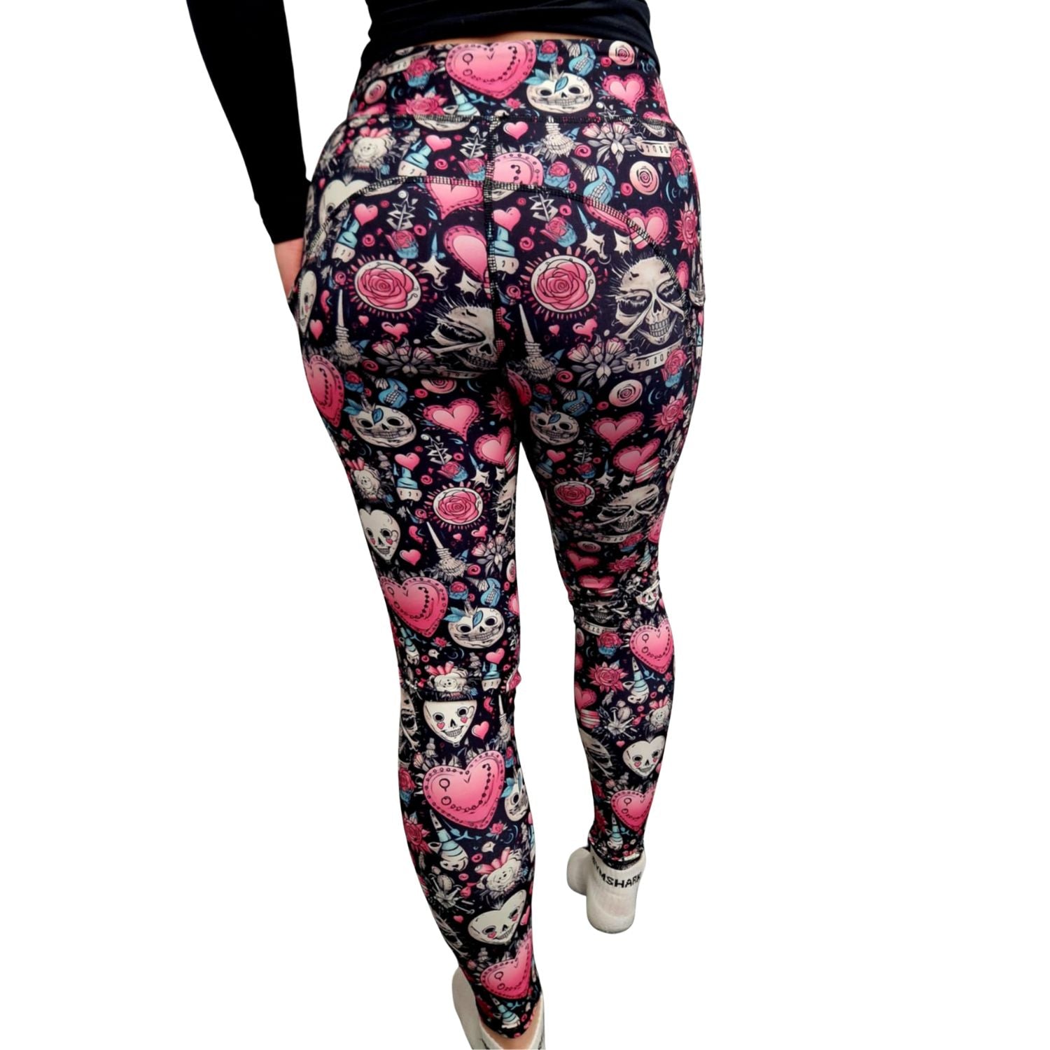 Funky Fit SCULPT Yoga Full Length Leggings - Emo Valentines Day