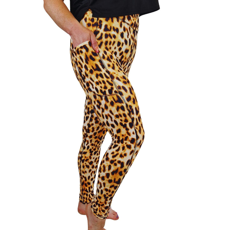 Funky Fit SCULPT Yoga Leggings- Safari