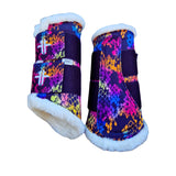 Funky Fit Neon Snake Brushing Boots Set (2pc)