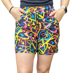 Funky Fit Jogger Shorts - Linked Hearts