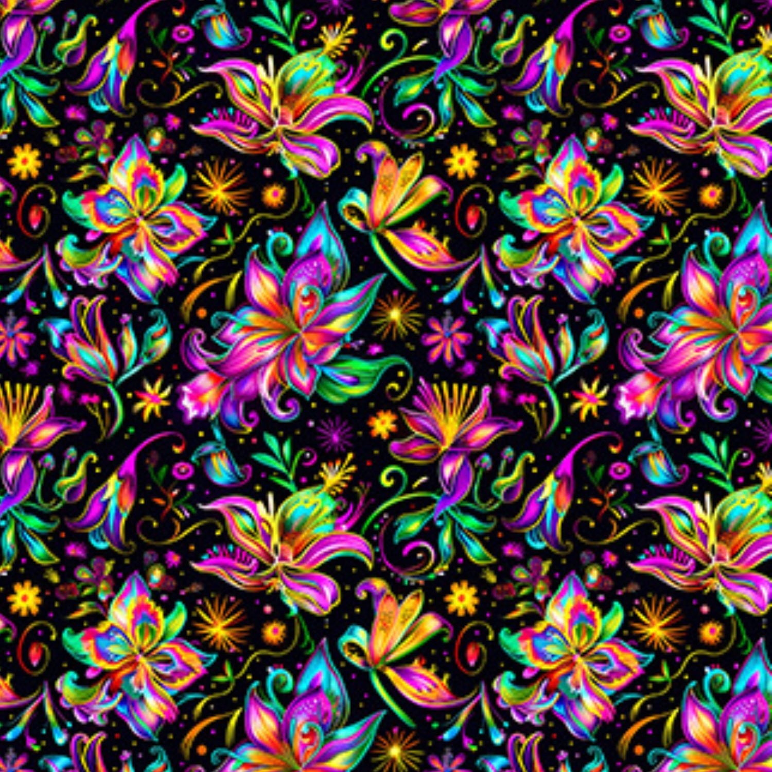 Funky Fit SCULPT Yoga Full Length Leggings - Fire Bright Bloom