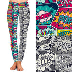 Funky Fit  24/7 Full Length Leggings – Comic Book of Two Halves