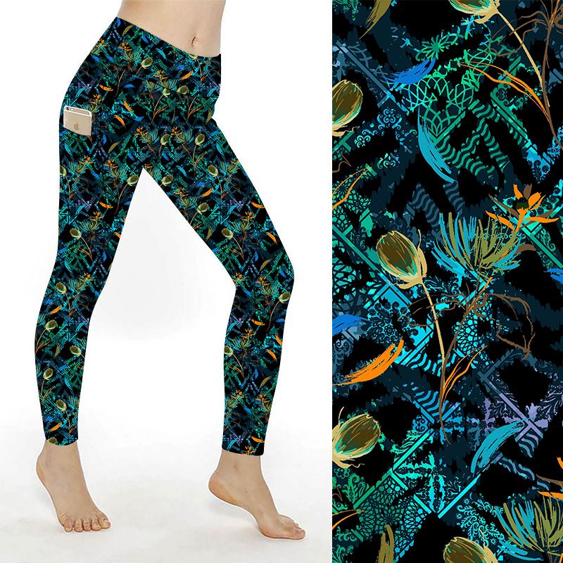 SCULPT Yoga Full Length Leggings - Harvest Flower