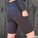 Funky Fit Sculpt Yoga Biker Shorts - Black