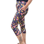 Funky Fit SCULPT Yoga Capri Leggings - Mystic Moons