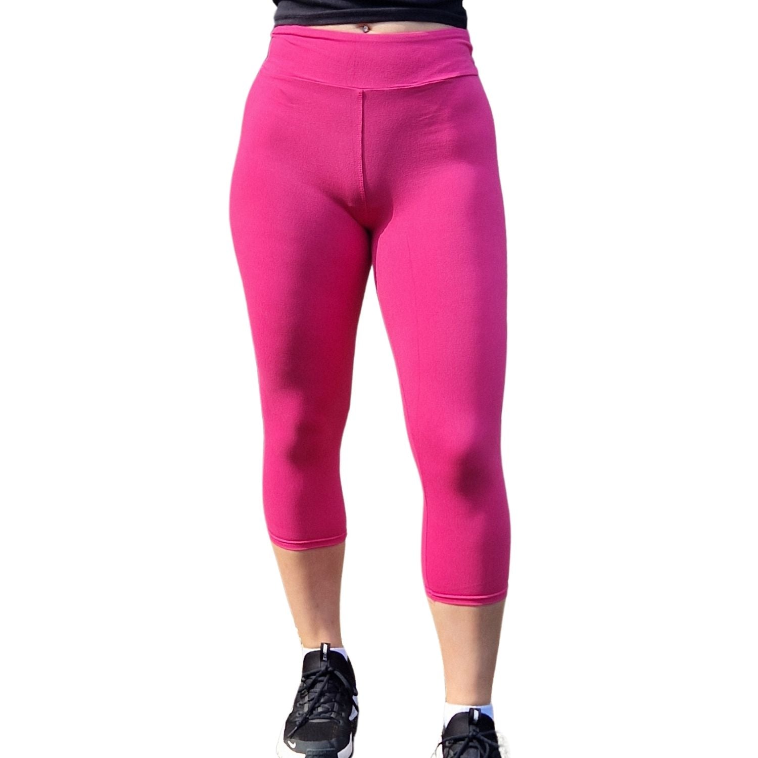 Funky Fit 24/7 Capri Leggings - Raspberry Pink