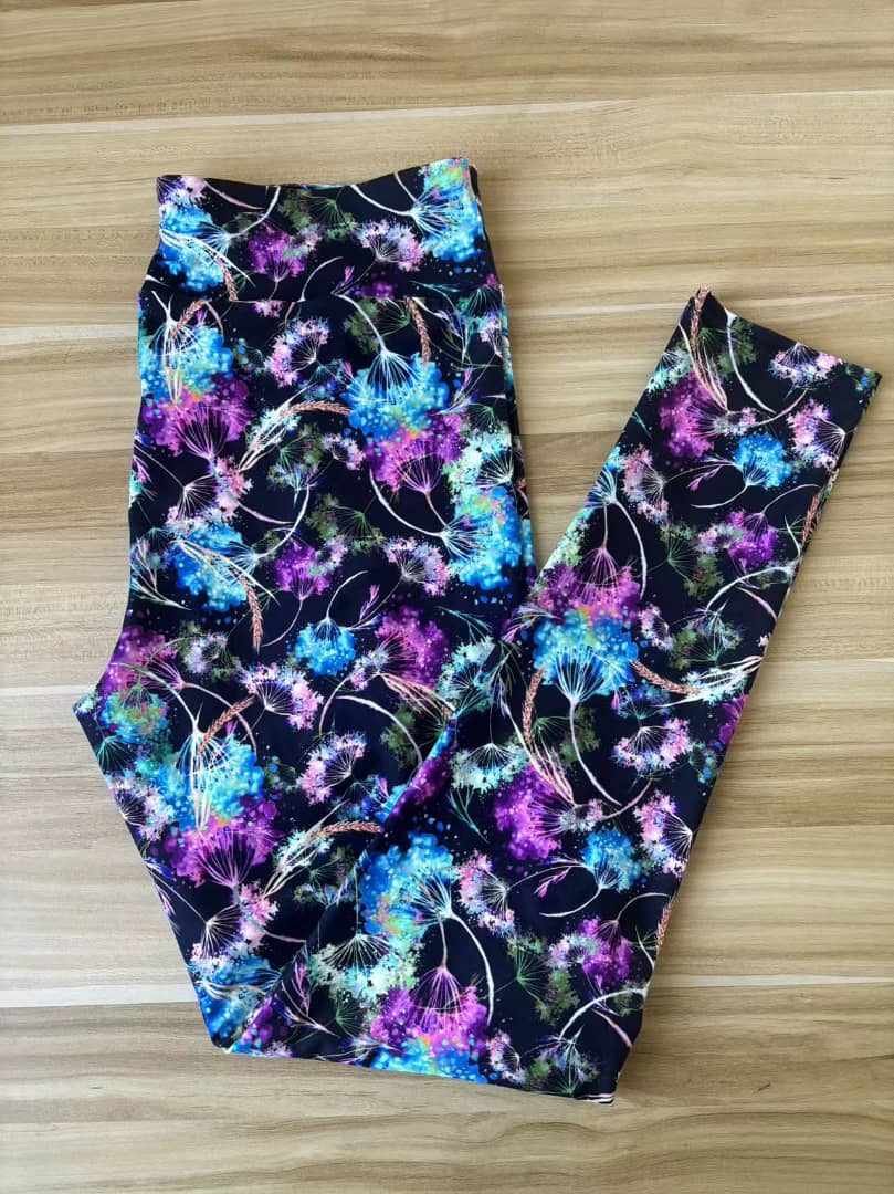 Funky Fit 24/7 Full Length Leggings –  Wishes Pattern