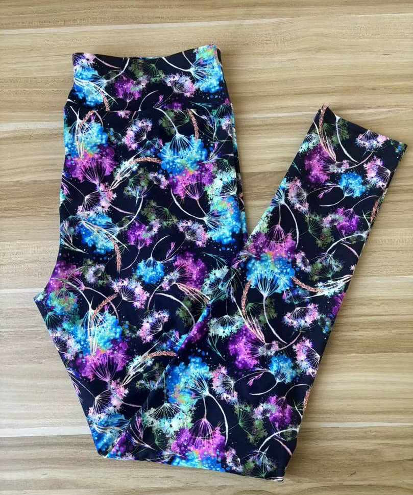 Funky Fit 24/7 Full Length Leggings –  Wishes Pattern