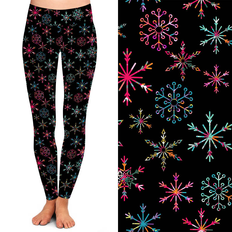 Funky Fit 24/7 Leggings – Rainbow Snowflake