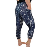 Funky Fit SCULPT Yoga Capri Leggings - Monochrome Stripes