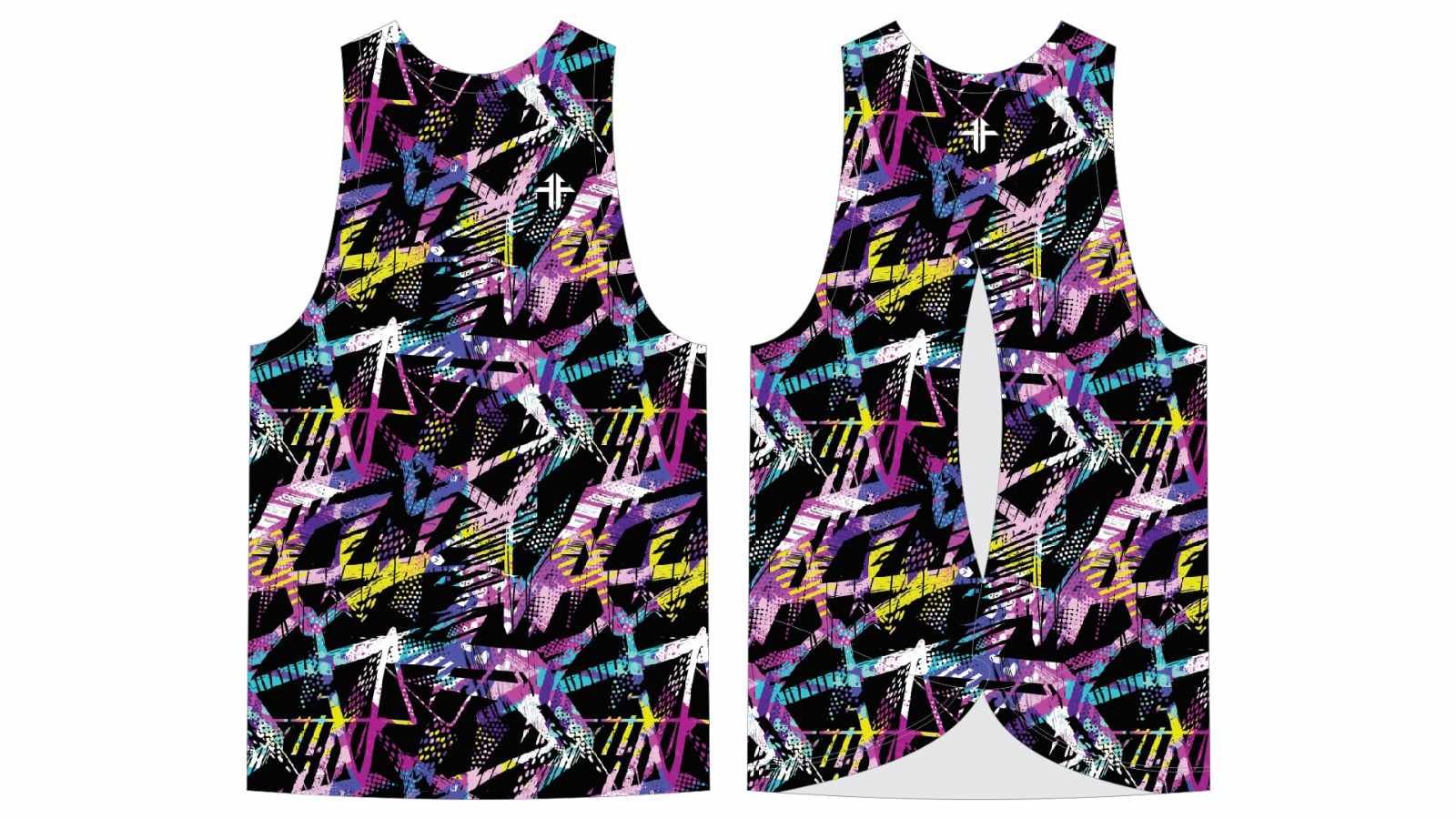 Funky Fit Life in Abstract Twist Vest